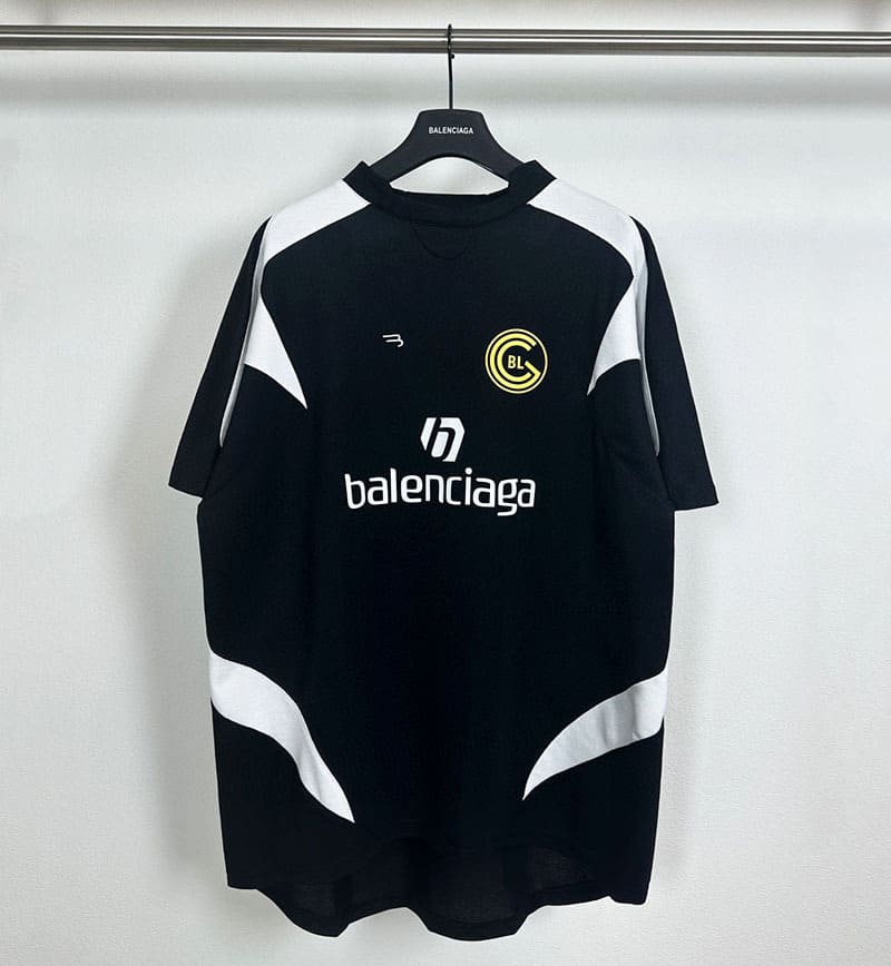 Camiseta Balenciaga Soccer T-Shirt 'BlackWhite' - HYPER LIST