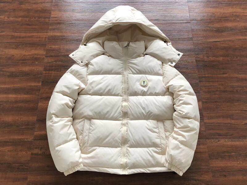 Jaqueta Puffer Trapstar Irongate Hooded Cream - HYPER LIST