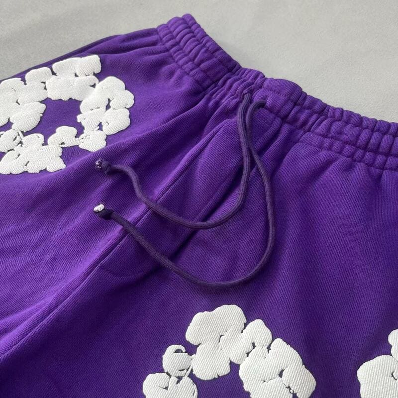 Short en jean déchiré The Cotton Wreath Violet