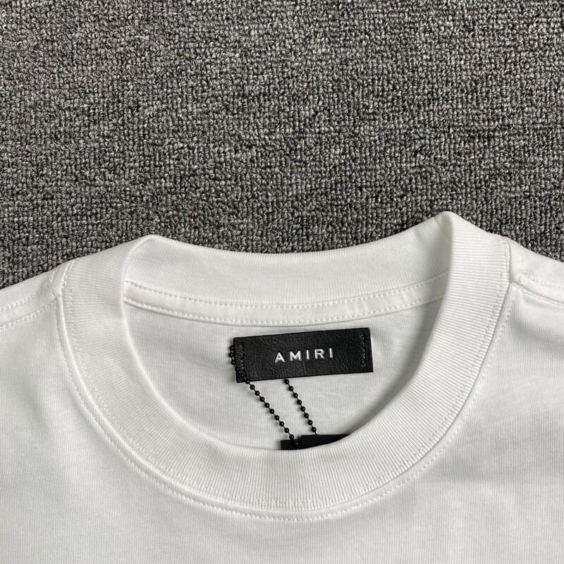 Camiseta Amiri Bar Logo Branca/Azul - HYPER LIST