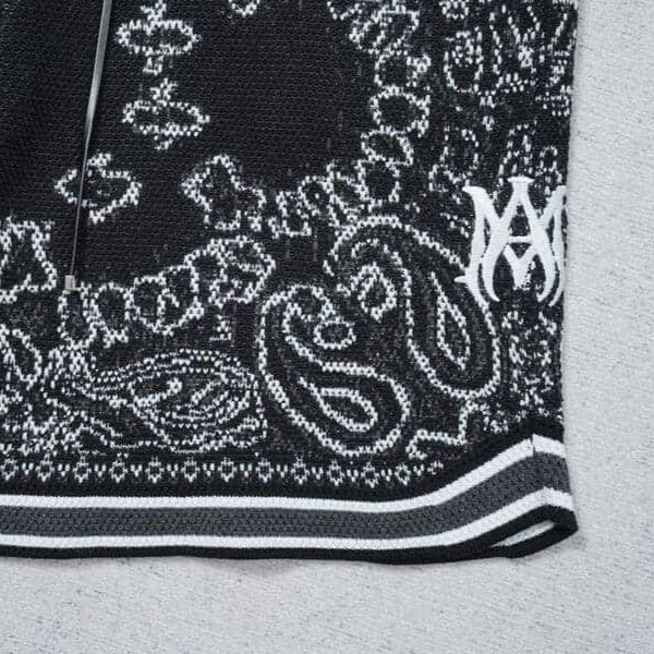 Amiri Bandana Crochet Basketball Shorts