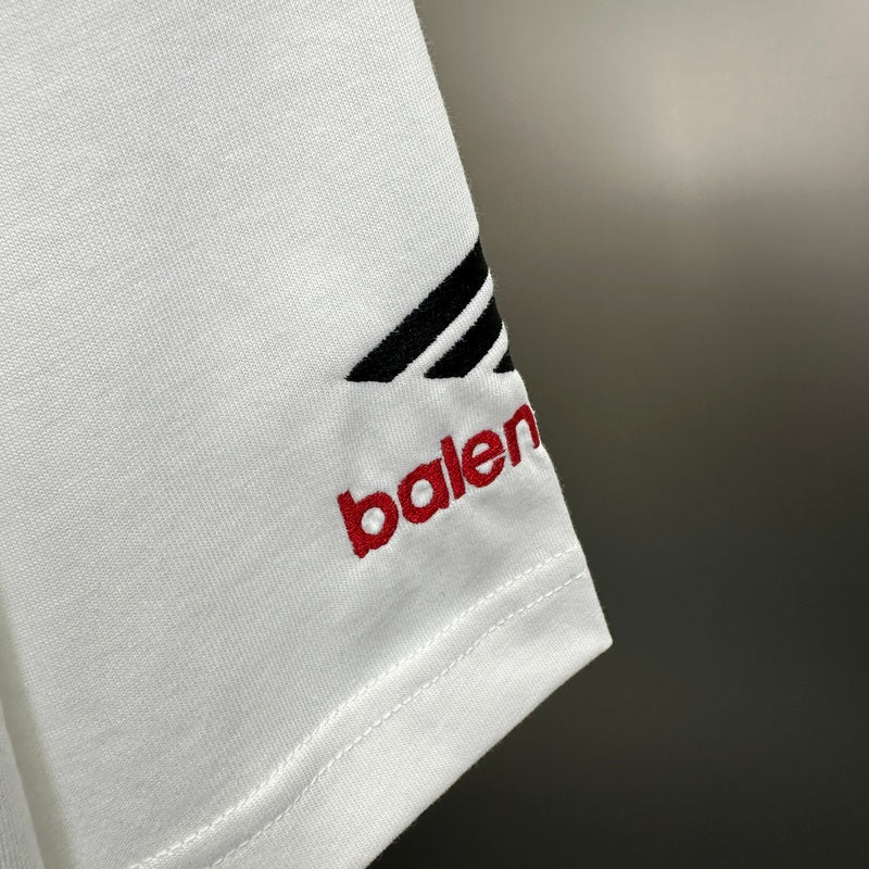 Balenciaga Logo Embroidered White T-Shirt