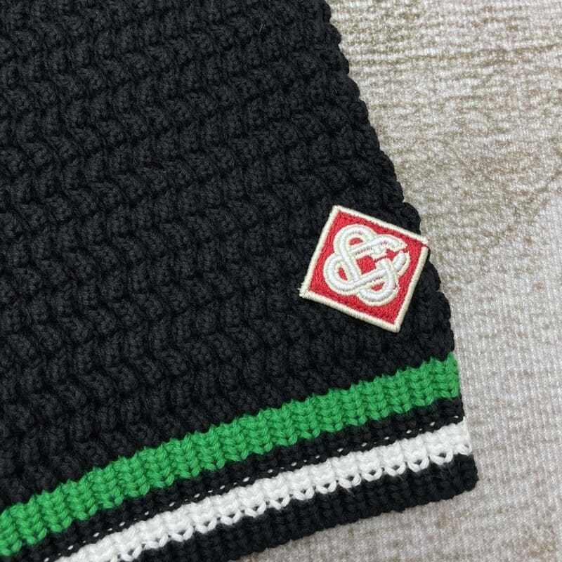 Conjunto Casablanca Crochê Preto e Verde - HYPER LIST