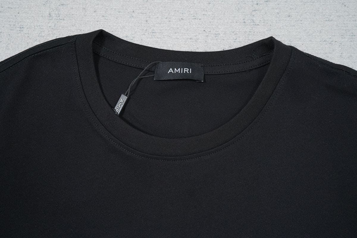 Camiseta Amiri Bar Logo Black - HYPER LIST