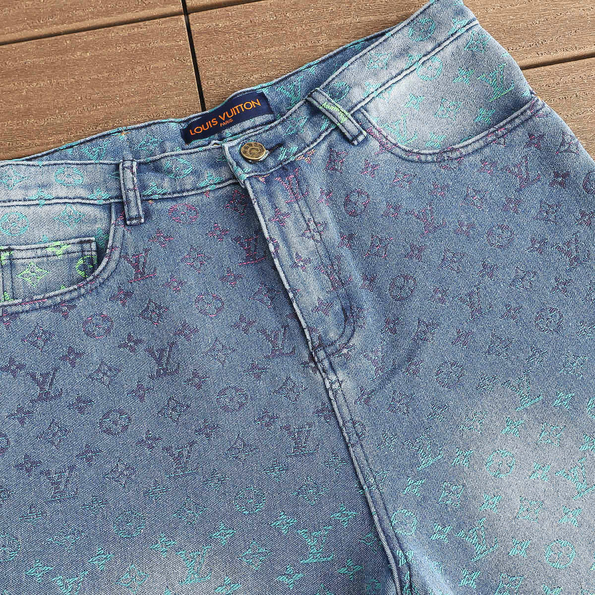 Louis Vuitton Jeans Rainbow Short Set - HYPER LIST