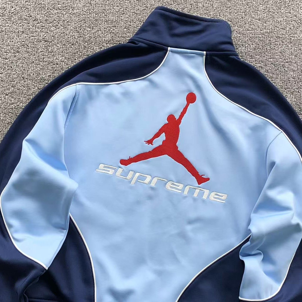 Supreme X Jordan Blue Tracksuit