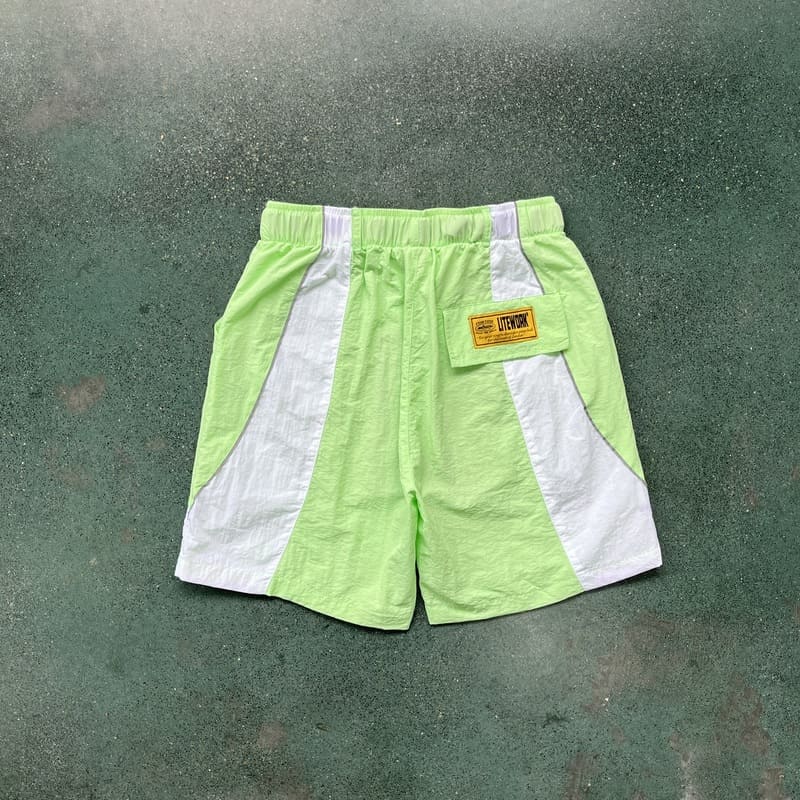 Shorts Corteiz Verde Claro Branco - HYPER LIST
