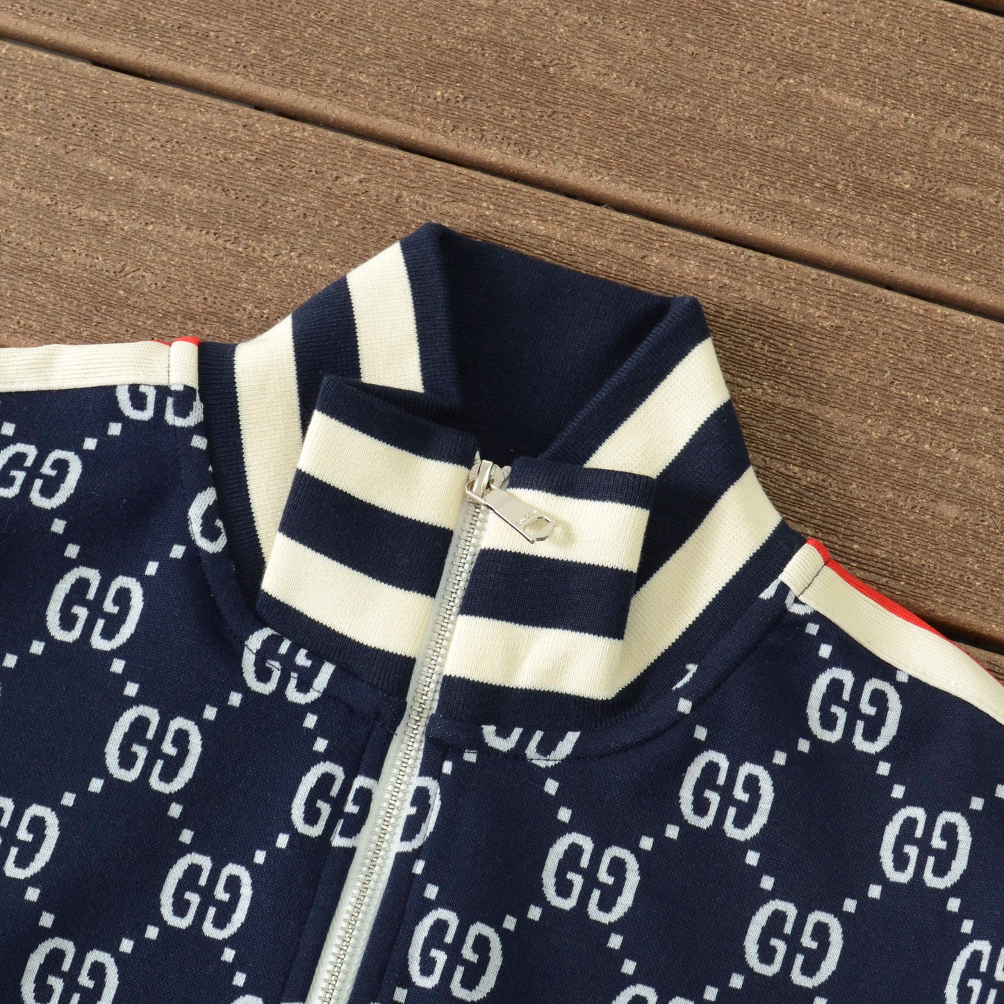 Gucci Webbing-Trimmed Blue Short Set - HYPER LIST