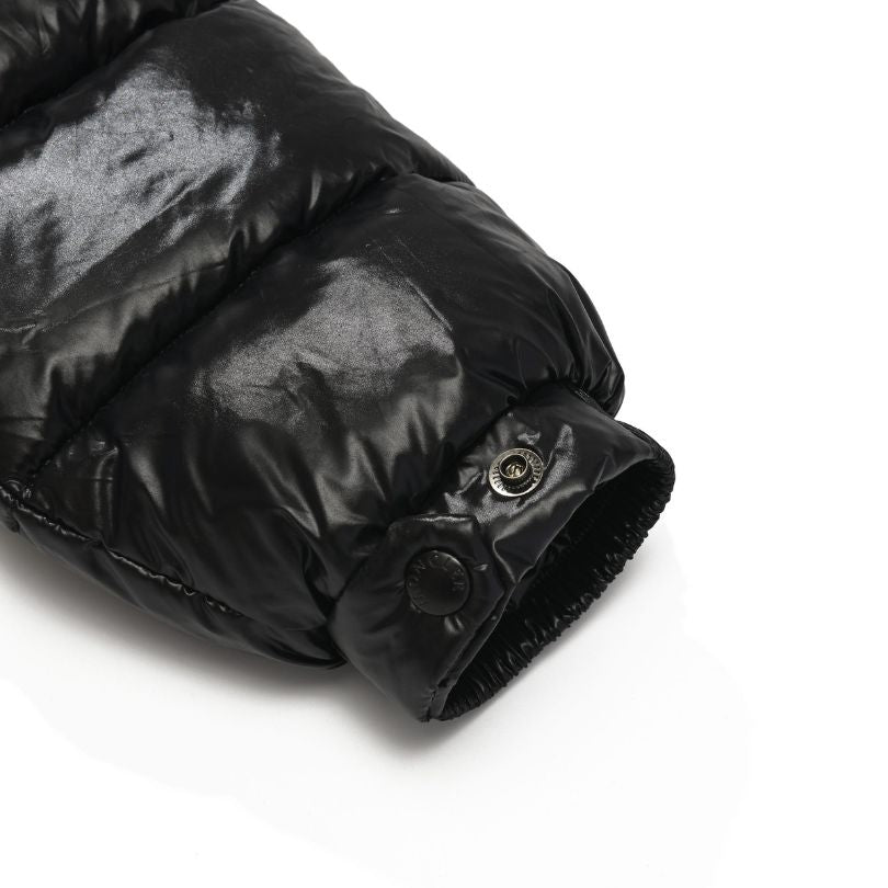 Jacket Puffer Moncler Black with Hood MCL009