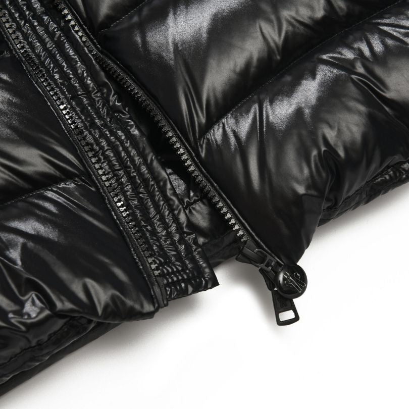 Jacket Puffer Moncler Black with Hood MCL009