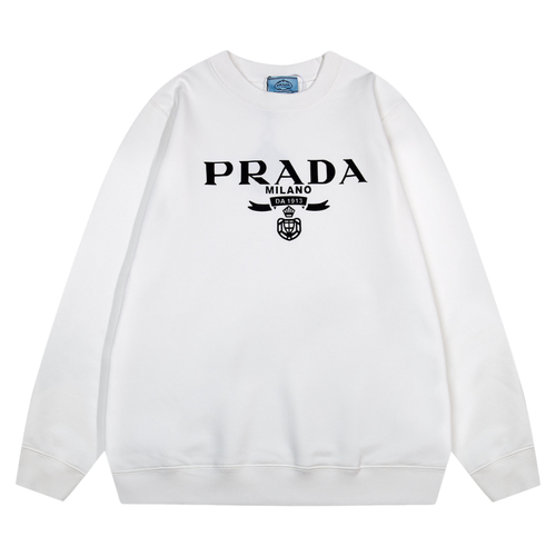 Sweatshirt Prada Milano White Crewneck PD027