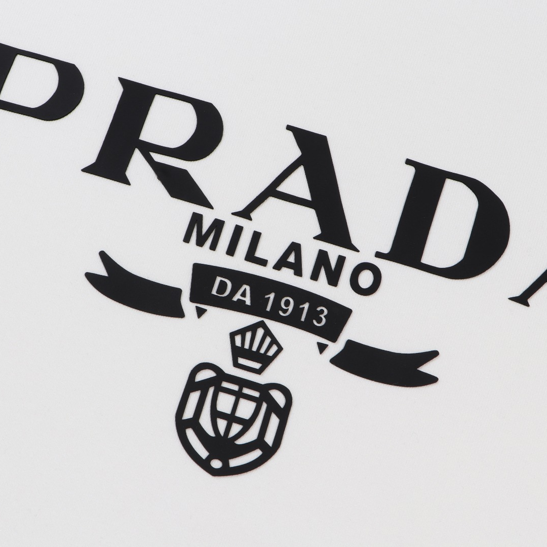 Sweatshirt Prada Milano White Crewneck PD027
