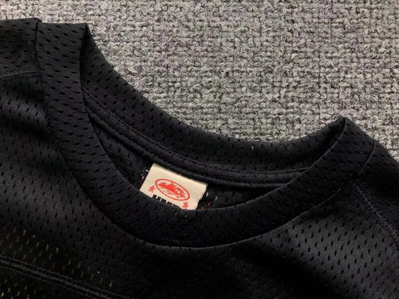 Camiseta Corteiz HMP Mesh Panel Jersey Black - HYPER LIST