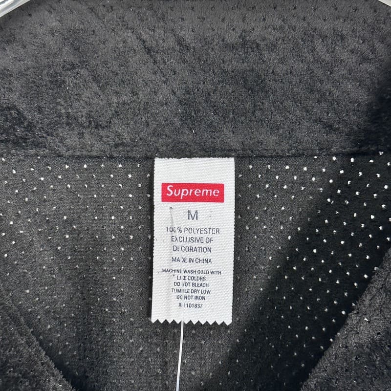 Camiseta Supreme Ultrasuede Mesh Baseball Preto - HYPER LIST