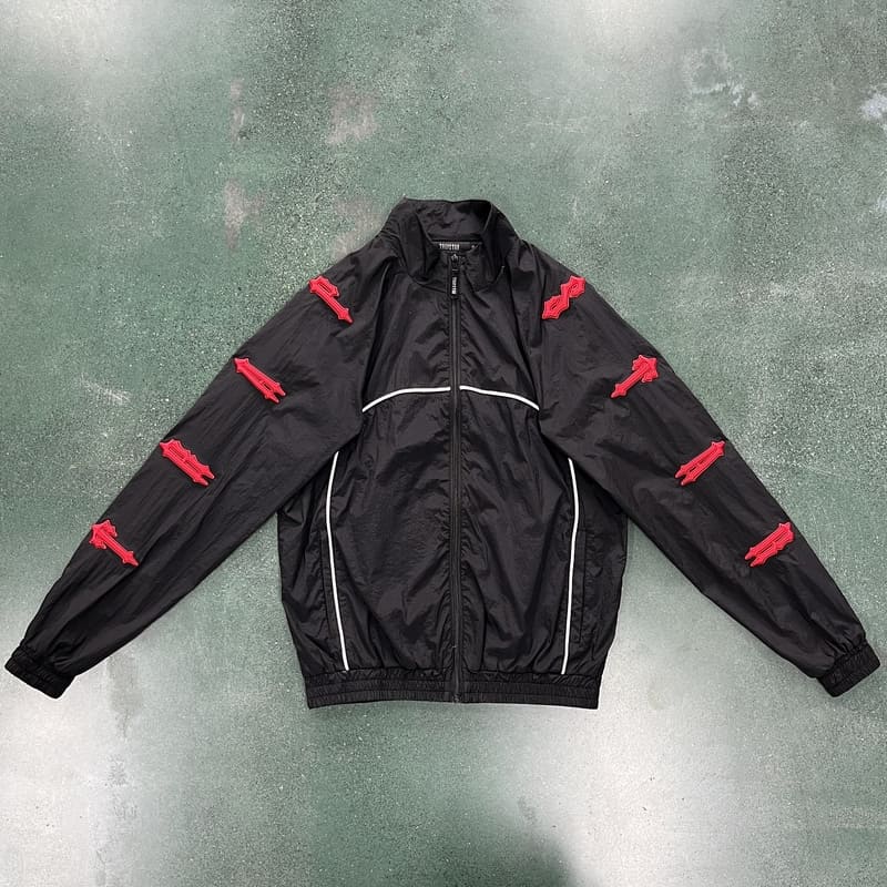 Conjuto Trapstar Irongate 2.0 Shellsuit red black - HYPER LIST