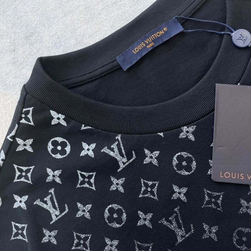 Camiseta Louis Vuitton Gradient Cotton Black - HYPER LIST