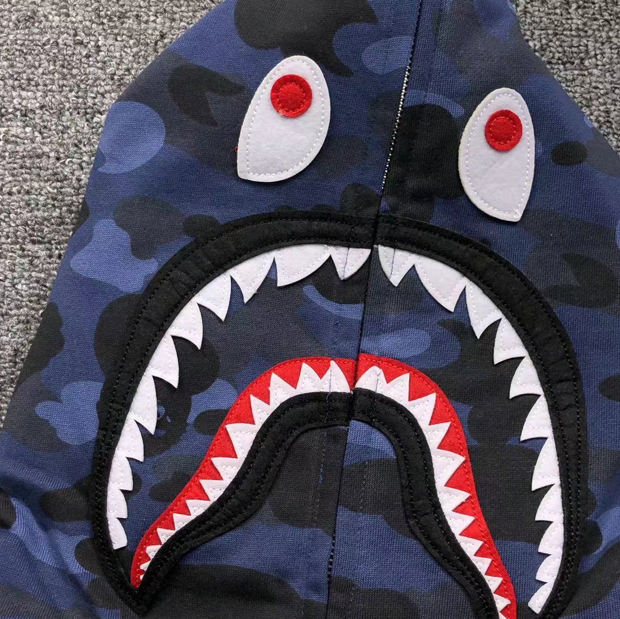 Hoodie BAPE Shark Blue