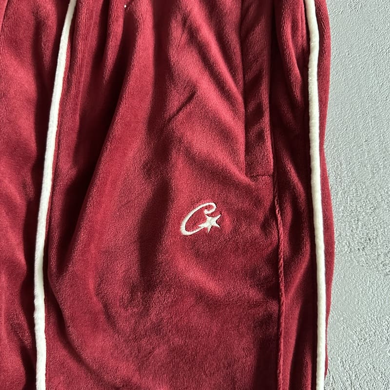 Calça Veludo Corteiz Vermelha - HYPER LIST