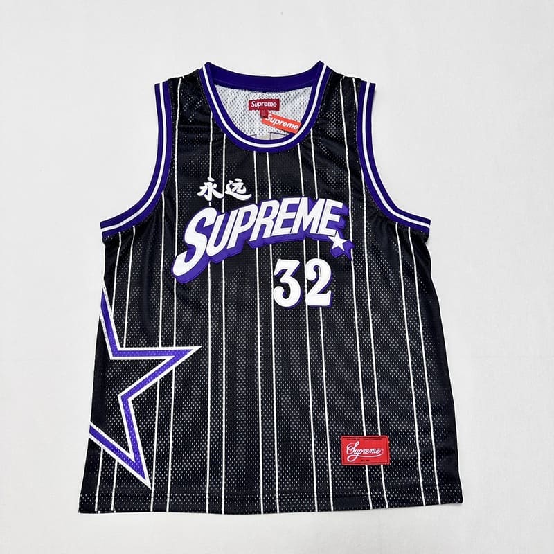 Camiseta Supreme Star Basketball Jersey Black - HYPER LIST