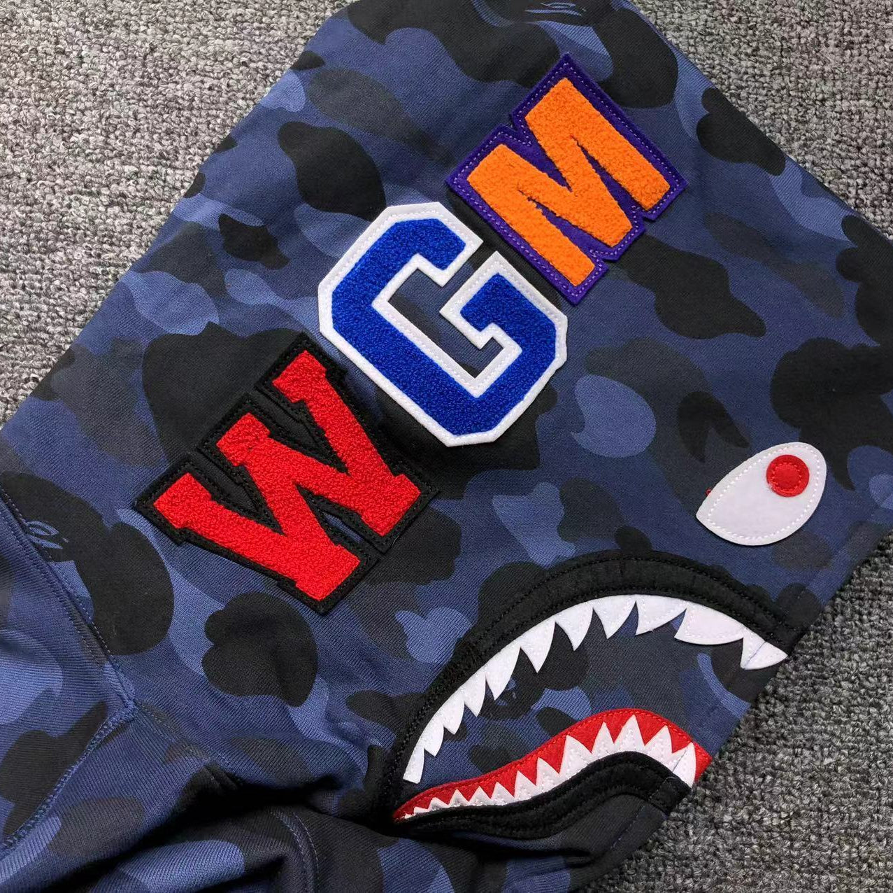 Hoodie BAPE Shark Blue