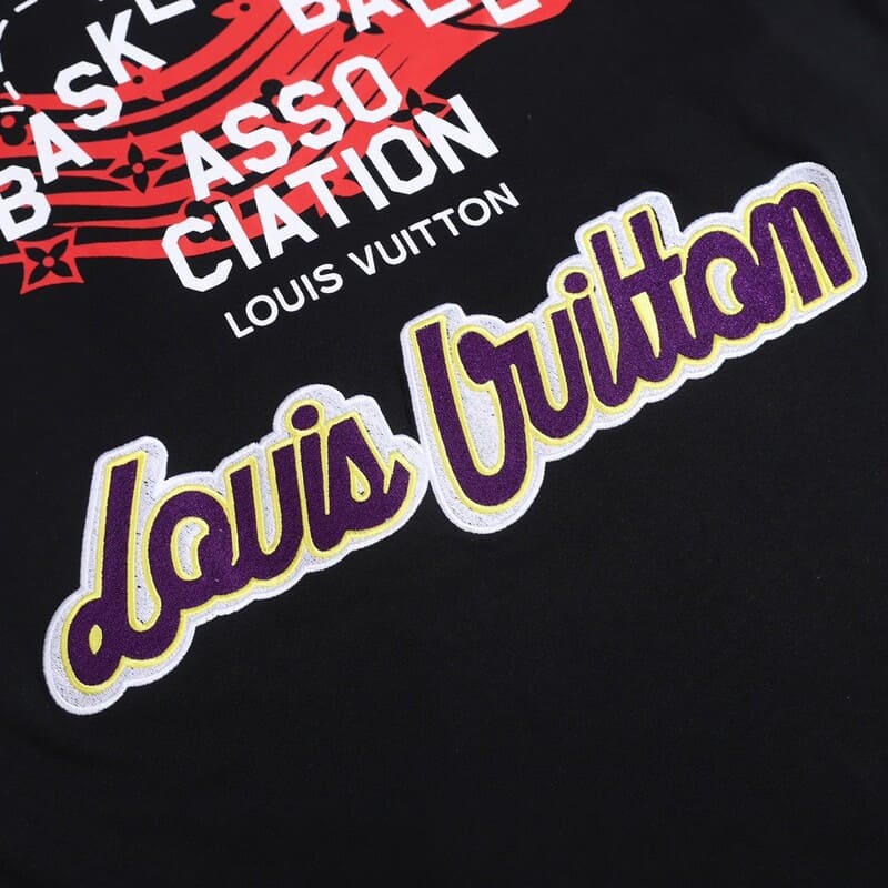 Camiseta Louis Vuitton x NBA Crossover Round Neck Printing - HYPER LIST