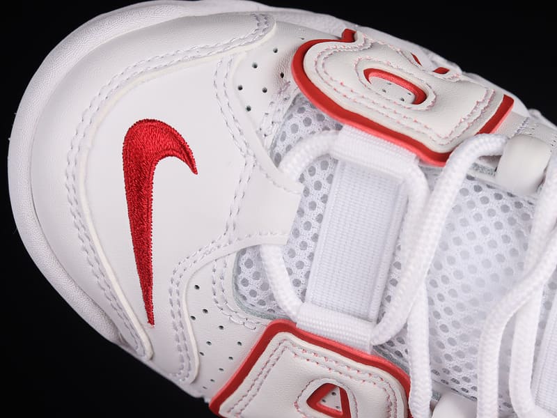 Nike Air More Uptempo White Varsity Red Outline - HYPER LIST