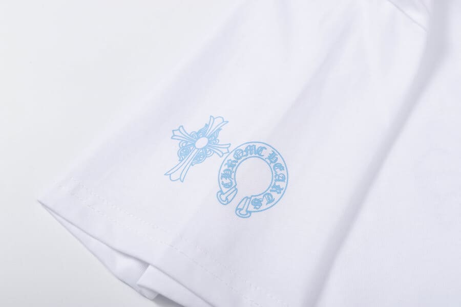 Camiseta Chrome Hearts Triple Cross Logo Branca - HYPER LIST