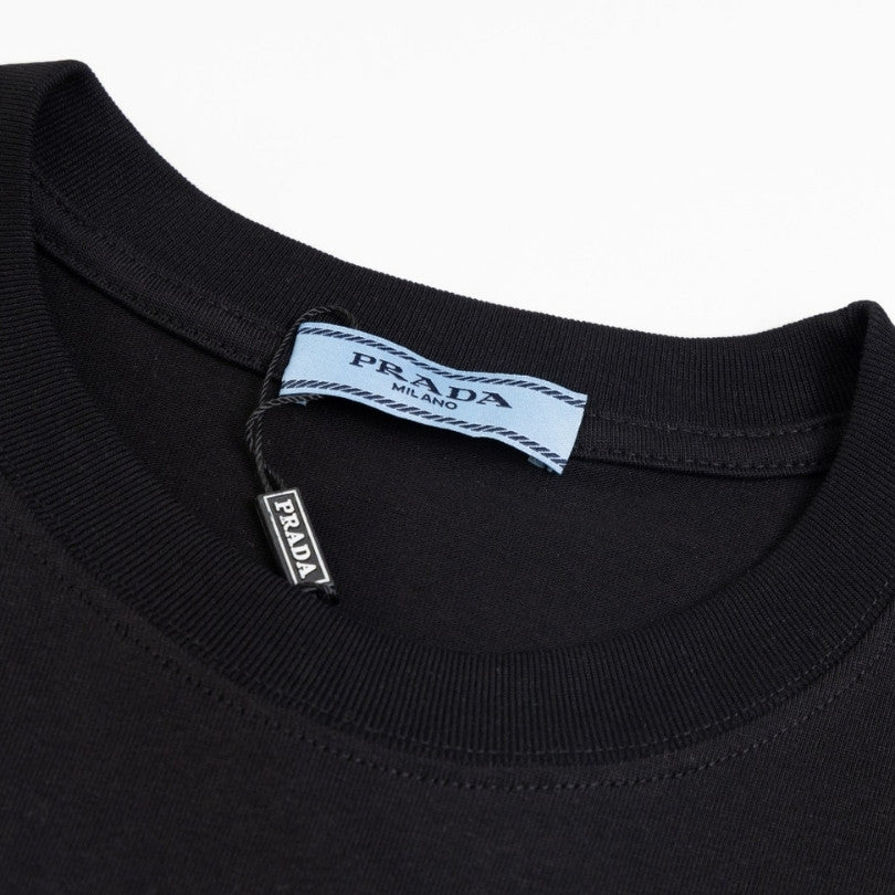 T-shirt Prada Logo Patch Black PD015