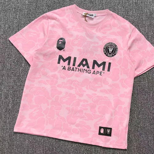 Bape Pink Jersey Short Set - HYPER LIST