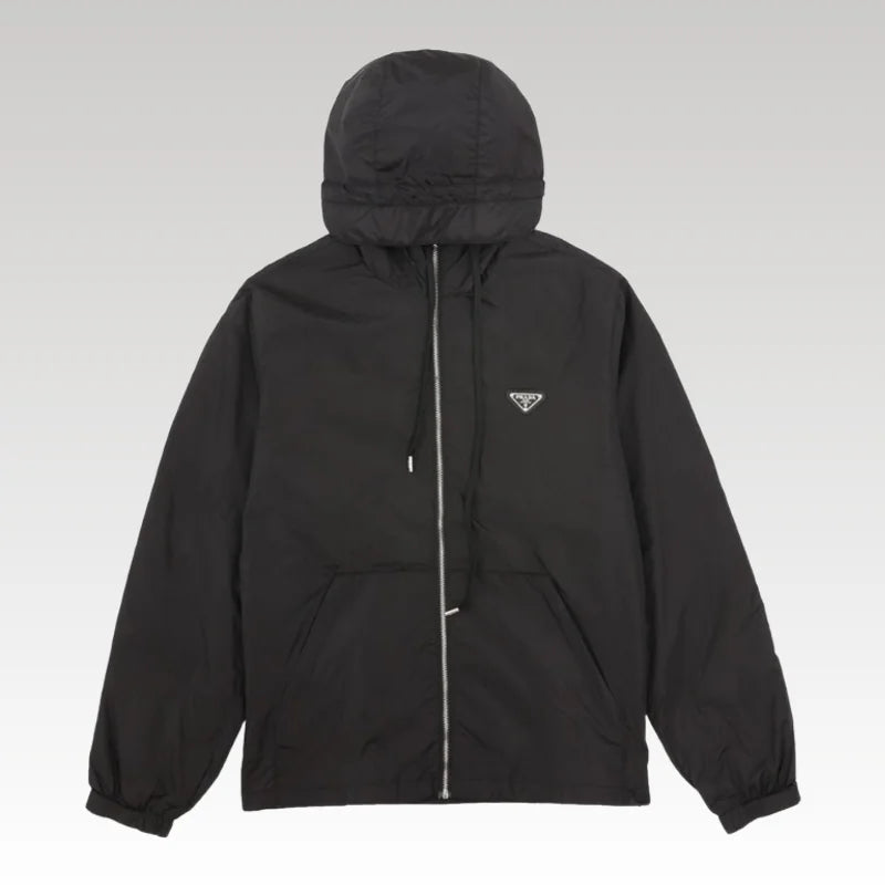 Hooded Prada Wind Breaker Black PD047