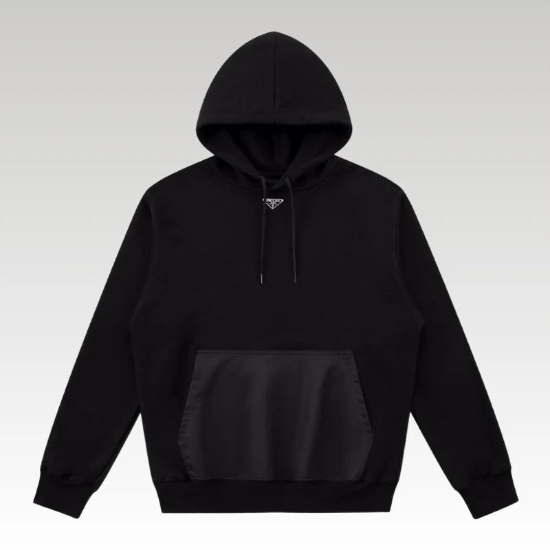 Hoodie Prada Milano Logo Black PD009