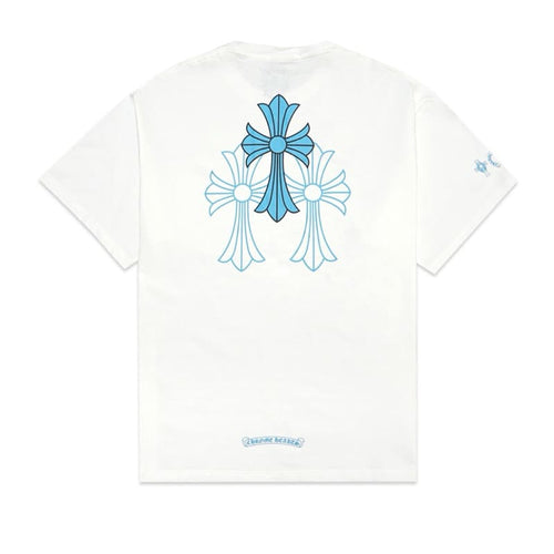 Camiseta Chrome Hearts Triple Cross Logo Branca - HYPER LIST
