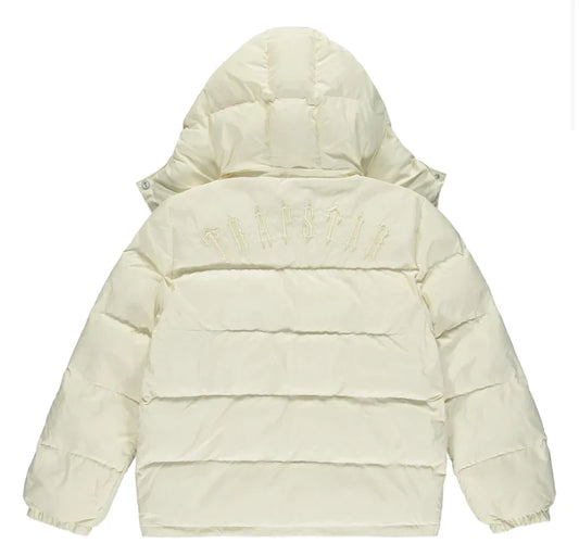 Jaqueta Puffer Trapstar Irongate Hooded Cream - HYPER LIST