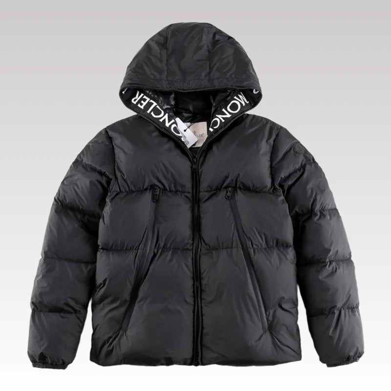 Jacket Puffer Moncler Hooded Black MCL017