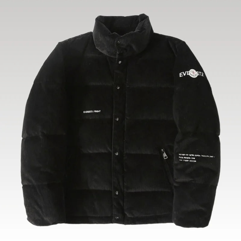 Jacket Puffer Moncler with Logo Trim Hood MCL019
