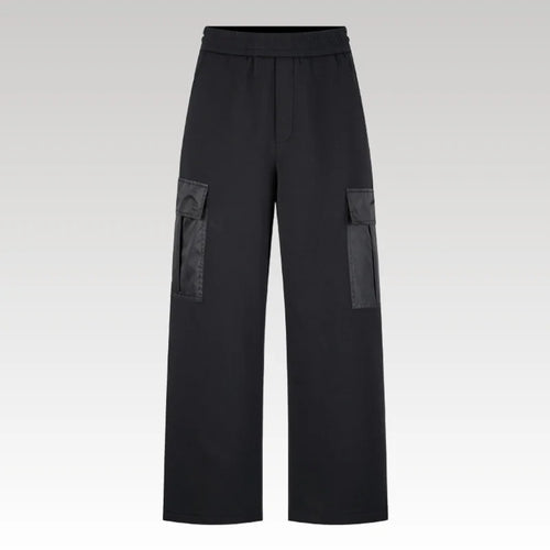 Pants Cargo Prada Black Nylon PD049
