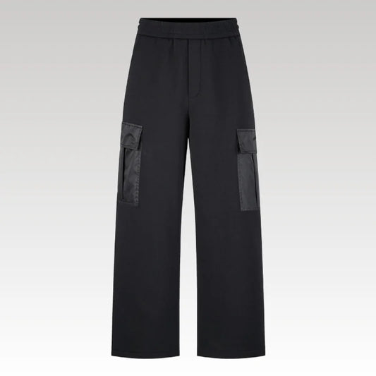 Pants Cargo Prada Black Nylon PD049
