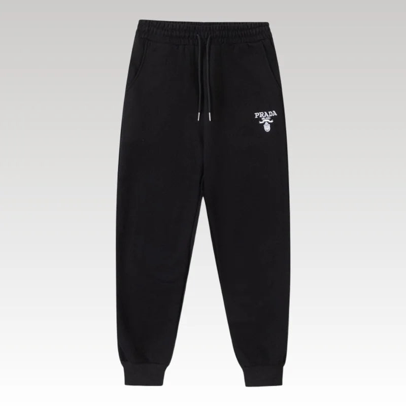 Pants Joggers Prada Black Milano Logo PD052