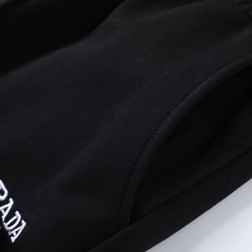 Pants Joggers Prada Black Milano Logo PD052