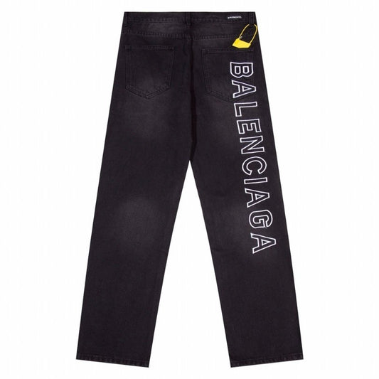 Jeans Balenciaga BB Logo Blue BL047