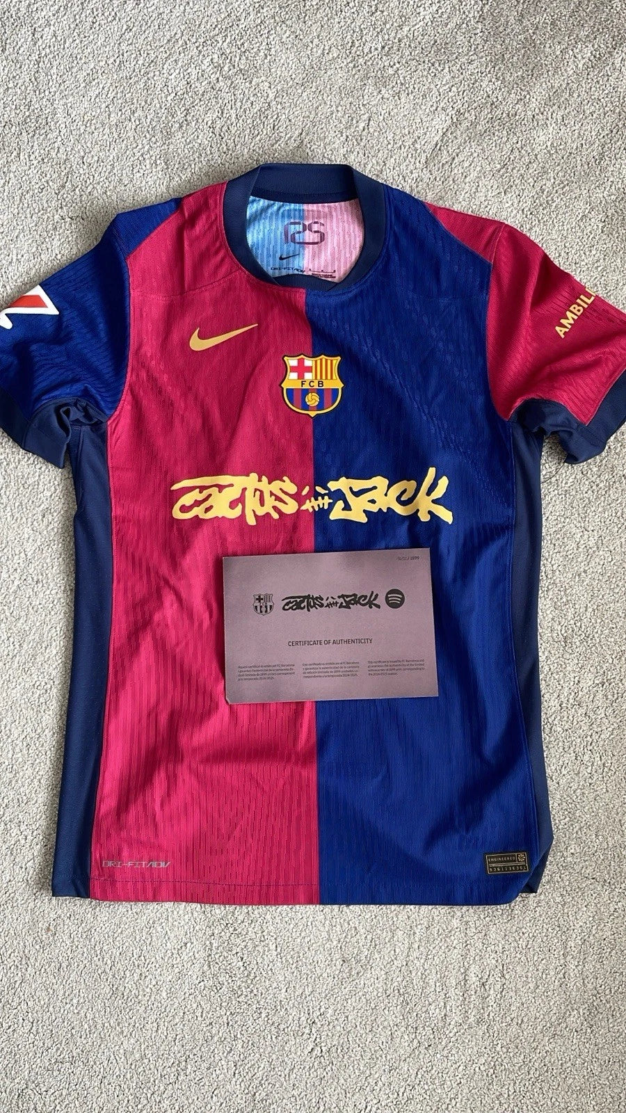 T-shirt Cactus jack x Barcelona