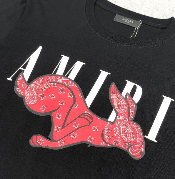 Camiseta Amiri Rabbit Logo Black - HYPER LIST