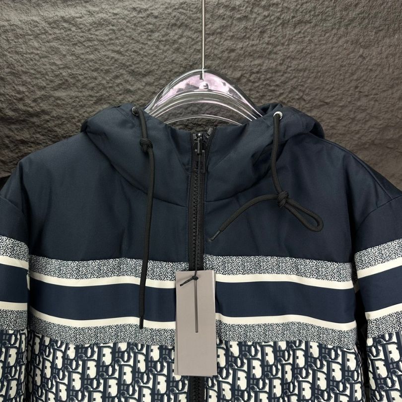 Jacket Christian Dior Monogram Hooded Puffer DO066