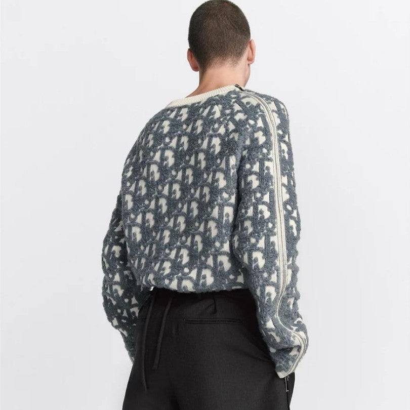 Sweater Dior Monogram Blue Textured DO011