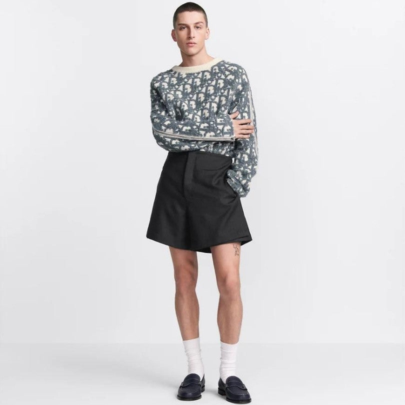 Sweater Dior Monogram Blue Textured DO011