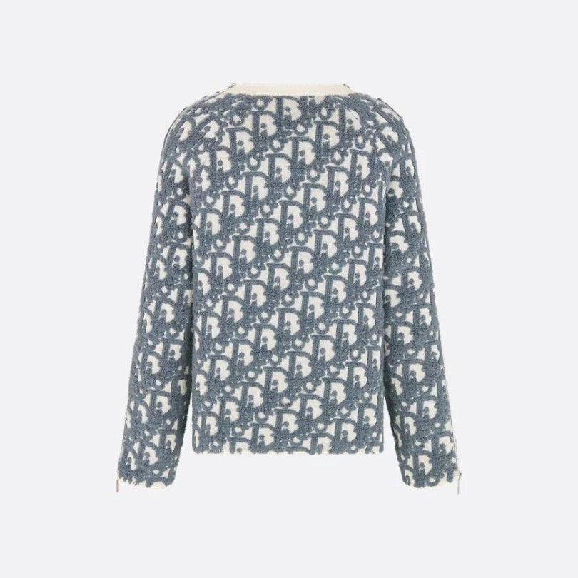Sweater Dior Monogram Blue Textured DO011