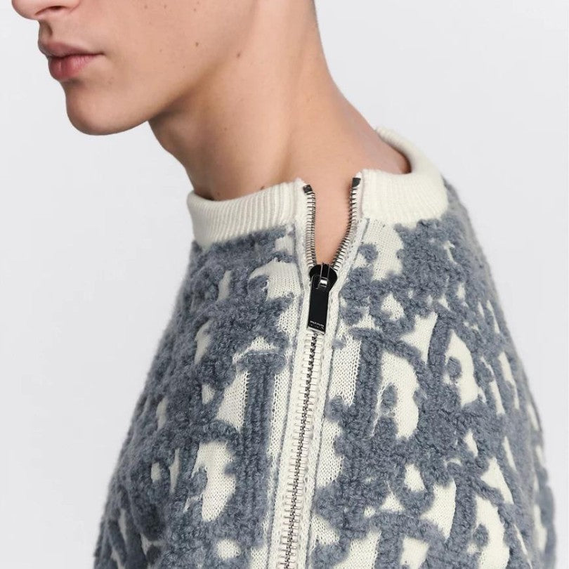 Sweater Dior Monogram Blue Textured DO011