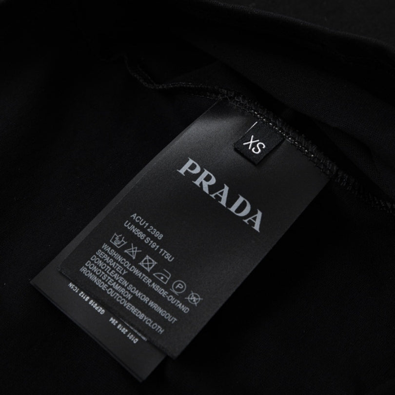 T-shirt Prada Milano Rope Logo Black PD007