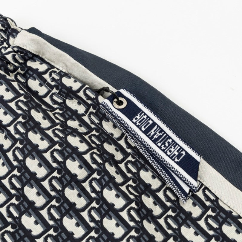 Shorts Dior Monogram Navy Side Stripes DO060