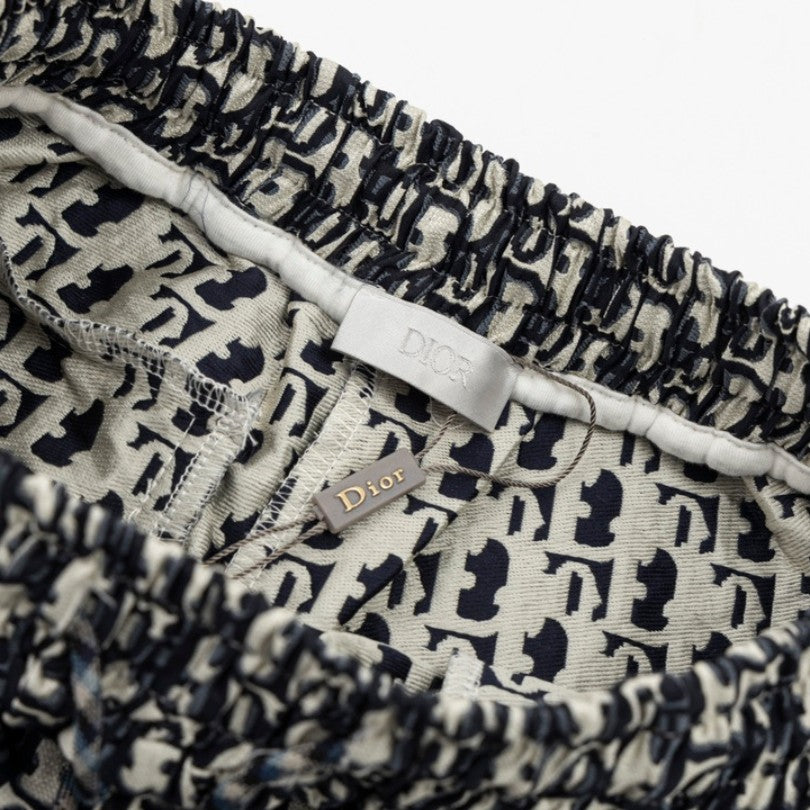Shorts Dior Monogram Navy Side Stripes DO060